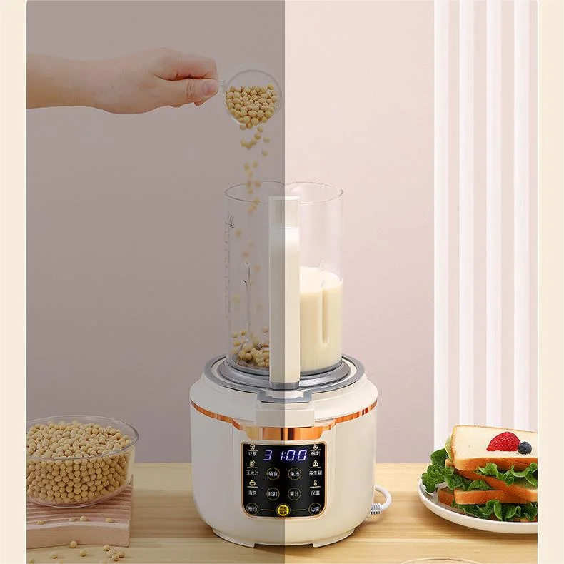 Professional 1.5L Glass Jar Smart LED Touch Screen Smoothie Soy Milk Multi-function Cooking Blender