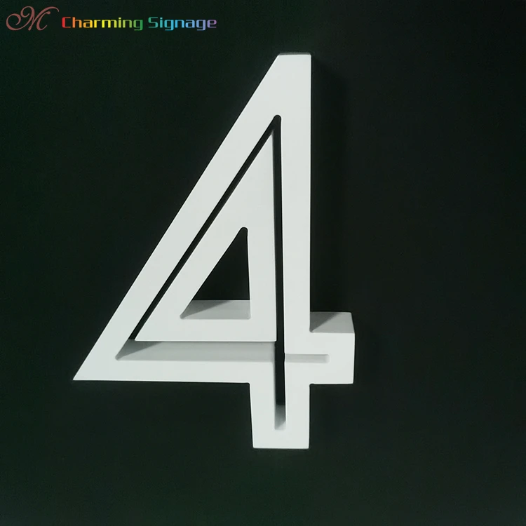 Free design customization products 3d acrylic face light Acrylic 3d mini Led backlit number electronic signs PVC letters