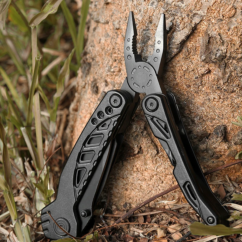 8 In 1 Stainless Steel Outdoor Multi-Function Tool Pliers Portable Folding Combination Multitool Pliers For Outdoor Camping