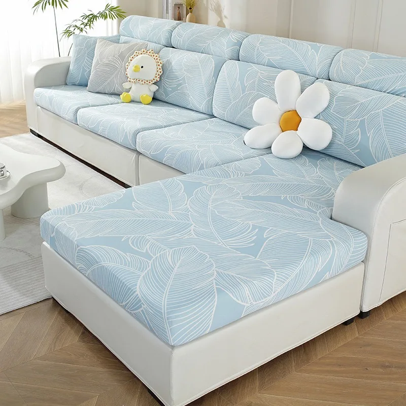 Sofa cover ice silk summer sofa cover hat universal all inclusive elastic anti slip