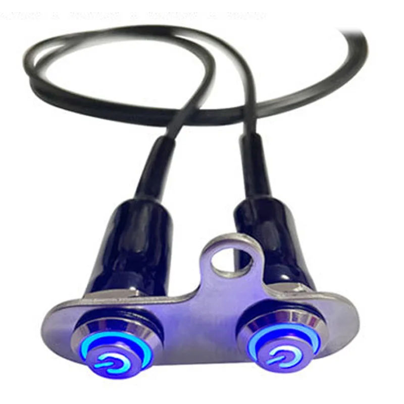 On Off Horn Start Kill Switch Metal Double Switch With Indicator Light Motorcycle Handlebar Lights Switch