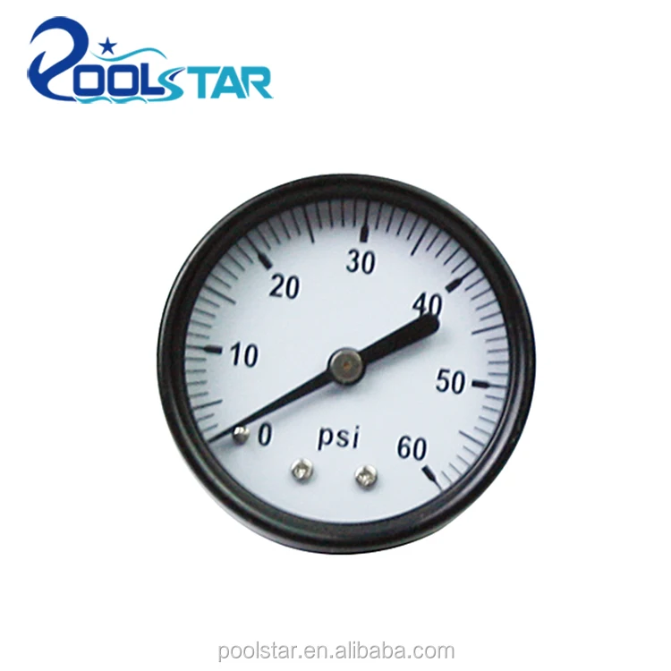 Poolstar swimming pool water pressure gauge side mounted