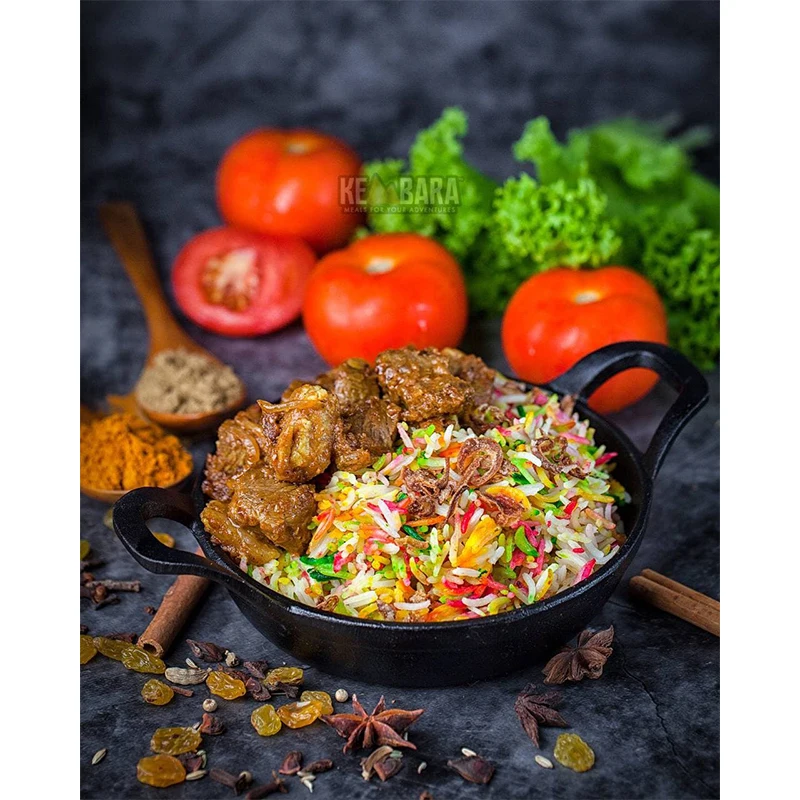 High Quality Kembara Meals Lamb Kuzi With Hujan Rice Comes with Heavy Duty Cutleries Set Includes Coconut Milk and Palm Oil