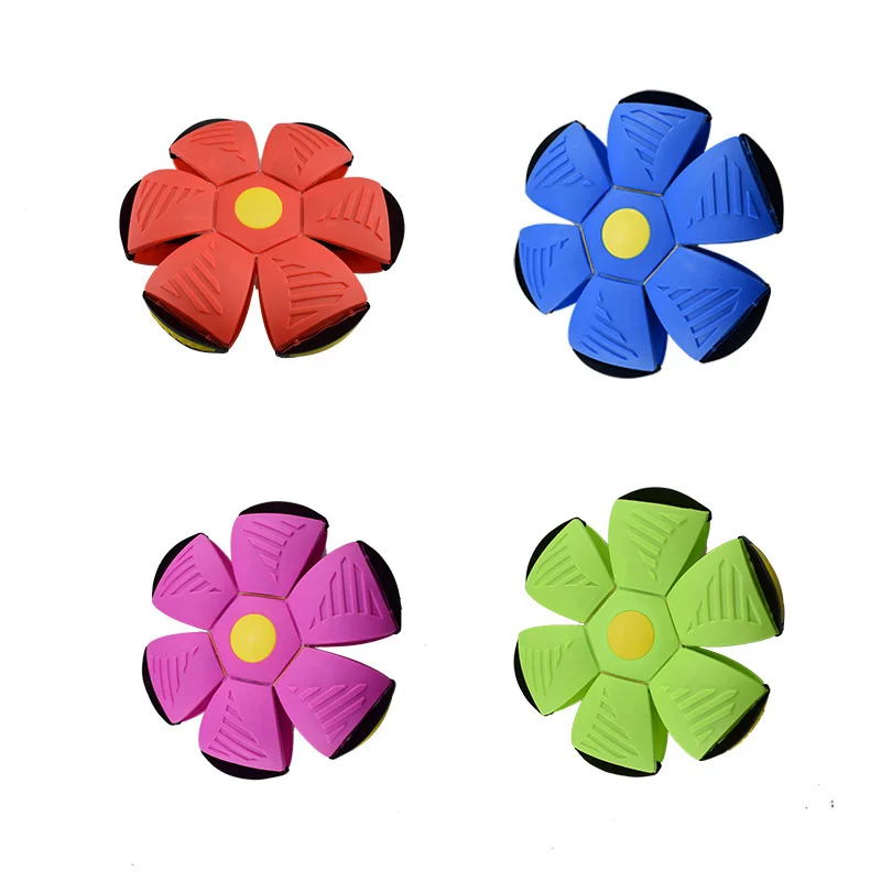 MZL 4 Type Outdoor Garden Beach Game Throw Disc Ball Toy Fancy Soft Novelty Flying UFO Flat Throw Disc Ball Lighting Kid Toy