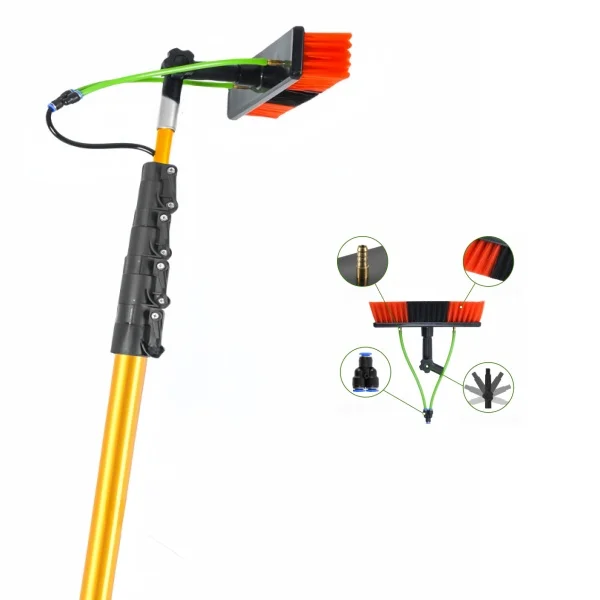 Water Fed Window Cleaning Pole Telescopic Long Reach Extended Extendable Extension Solar Panel Cleaner Equipment Tool Kit