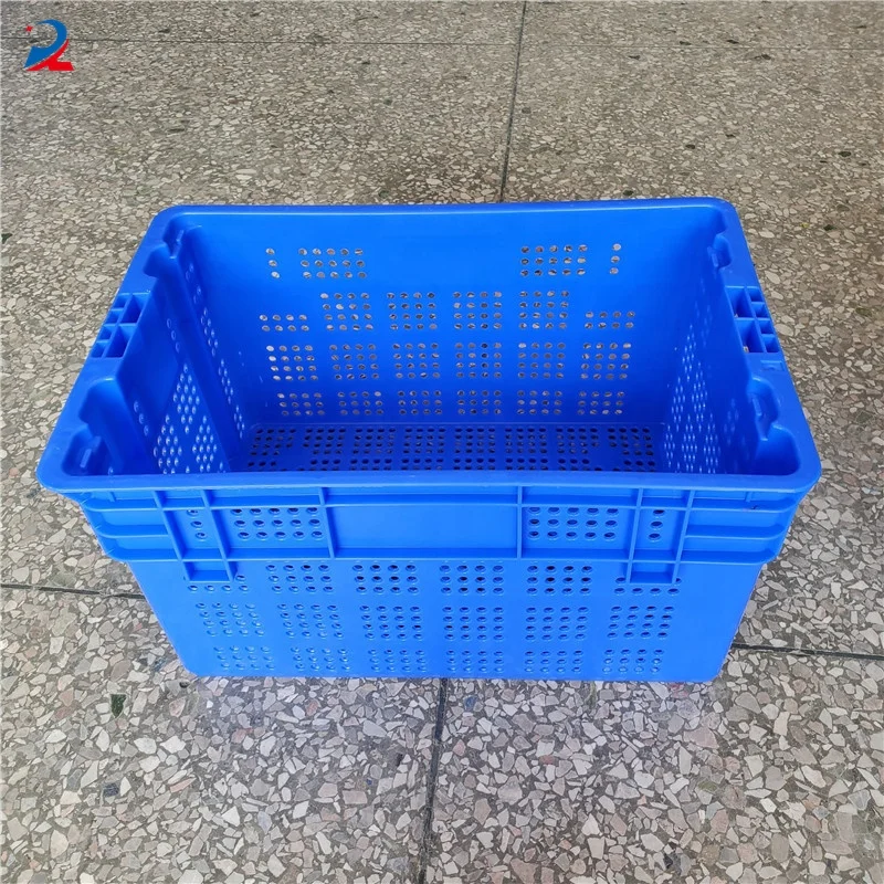 Supermarket Use Nesting And Stacking Plastic Storage Crate Vegetables Fish Turnover Box