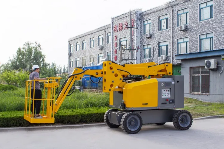 Rotary Lifting Platform Self-Propelled Electric Bending Arm Hydraulic Lift Aerial Maintenance Vehicle  Work Platforms