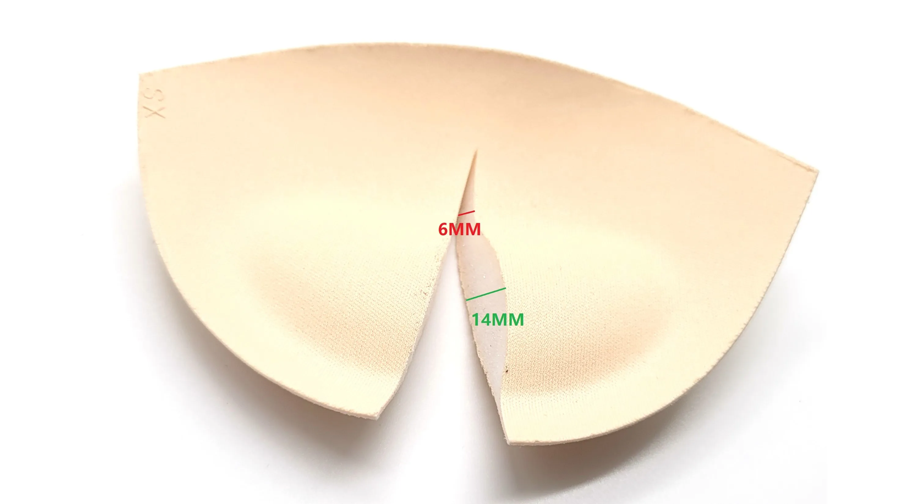 Hot Selling Womens padding thick bra pad for lingerie, bra foam cup wholesale, 14mm push up foam bra pad