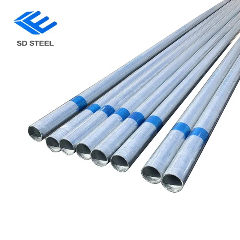 SAE 1008 1010 1020 Hot Dip Galvanized Round Steel Pipe / GI Pipe Pre Galvanized Steel Pipe Galvanized Tube