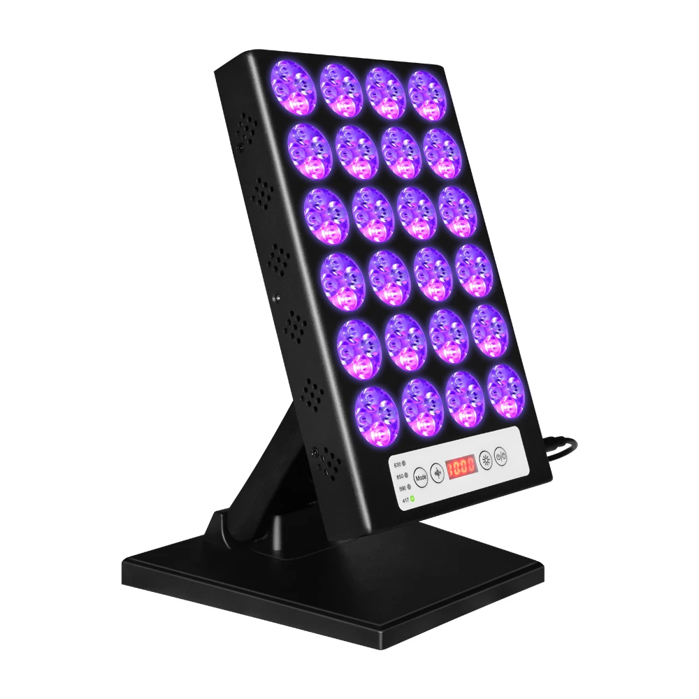 Multi wavelength desktop facial beauty 15modes Led light 417nm 590nm 630nm 850nm Infrared light therapy device
