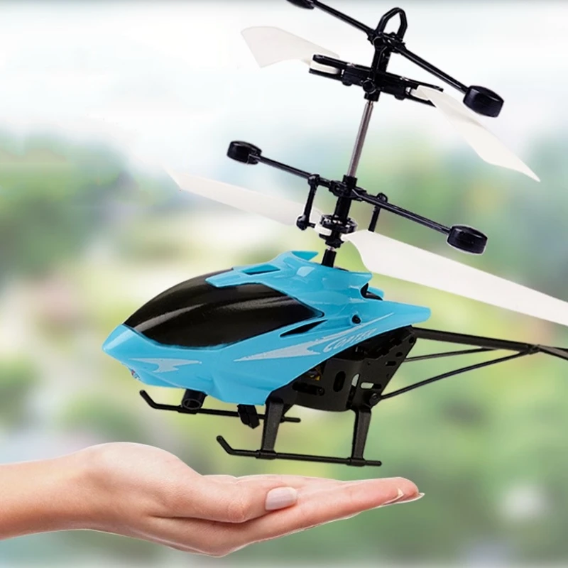Mini Drone UFO Hand Operated RC Quadrocopter Dron Infrared Induction Aircraft Flying Ball Toys For Kids