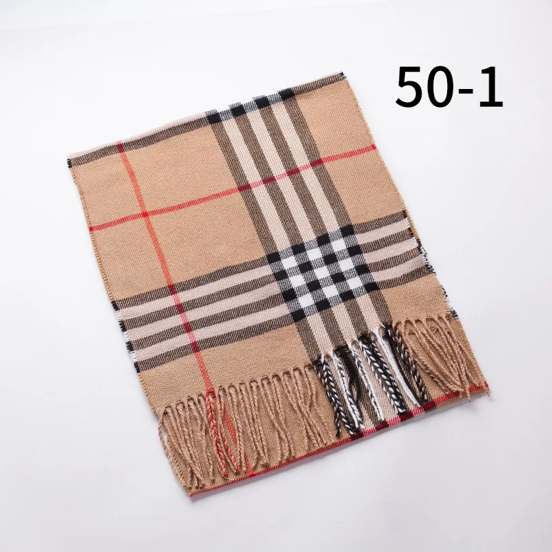 Custom Winter Scarf Women Plaid Scarves With Tassel