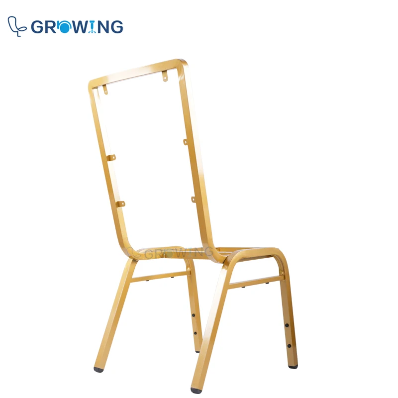 Cheap price Steel strong banquet chair Stackable metal leg for furniture