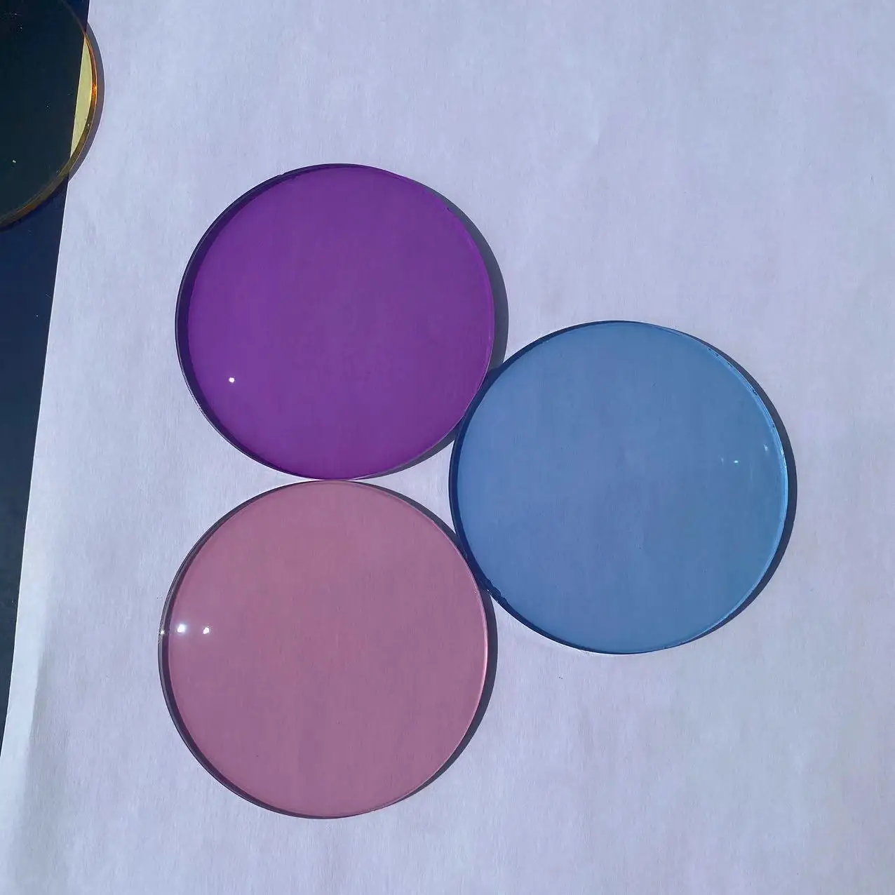 colorful lenses 1.5 photochromic 70mm ophthalmic lenses with most people likes