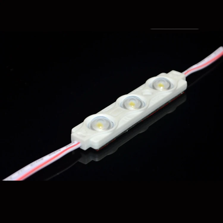 high quality waterproof DC12V 0.72W 5050smd lens 3 light led module