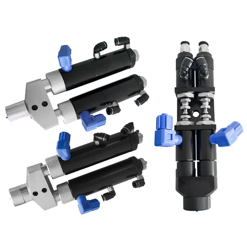 Two component glue filling machine suction back diaphragm double cylinder AB glue valve package AB glue simple mixing equipment