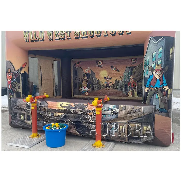 inflatable shooting game goal shooting target slap shot air hockey rink for party rentals inflatable carnival games