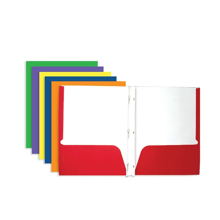 New design 3 prong clip file PP plastic pocket folder top selling 3 holes plastic pocket folders