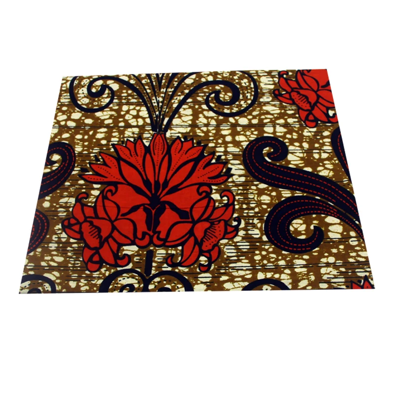 Hot sale  high quality 2021 NEW arrival casual dress  african flower cotton fabrics wax print