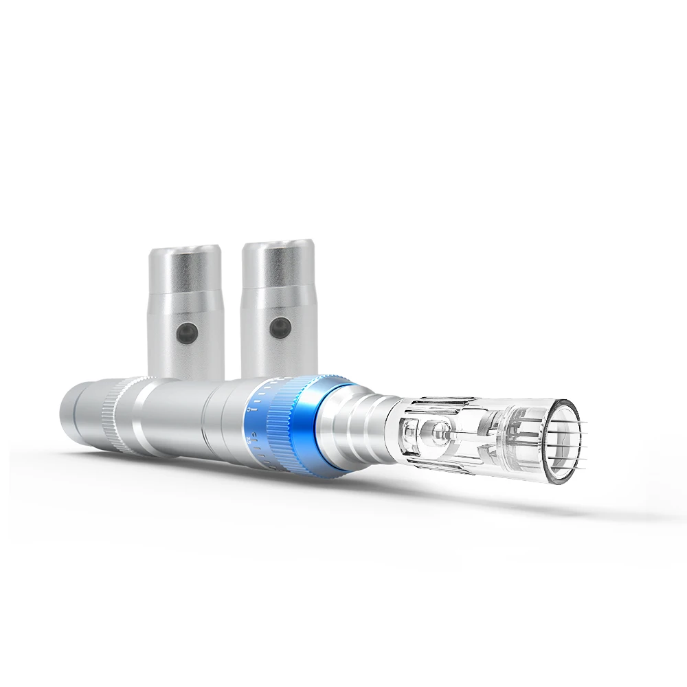 Rechargeable Dermapen Micro Needle Facial Care Machine Derma Pen A6 Plus Electric Derma Stamp Pen Medical Grade Test Titanium