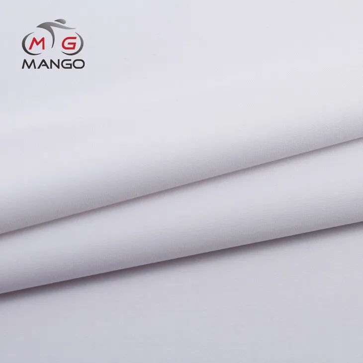 breathable cycling wear white antistatic tube microfiber polyester spandex fabric