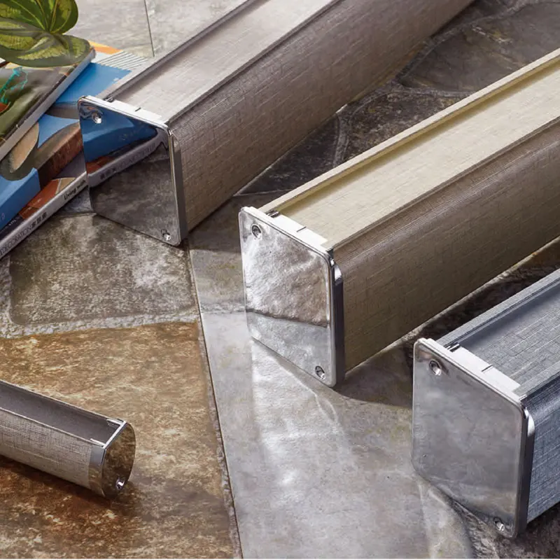 2021 New Design Metal Drawing Process Roller Blind Rail Window Parts Curtain Bottom With Cassette Zebra Aluminum Track