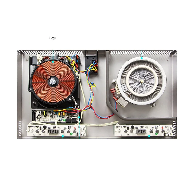 Supplier 2 Burner Built-in Digital  Cooktop 304 Stainless Steel Touch Cooker Induction Cooktops