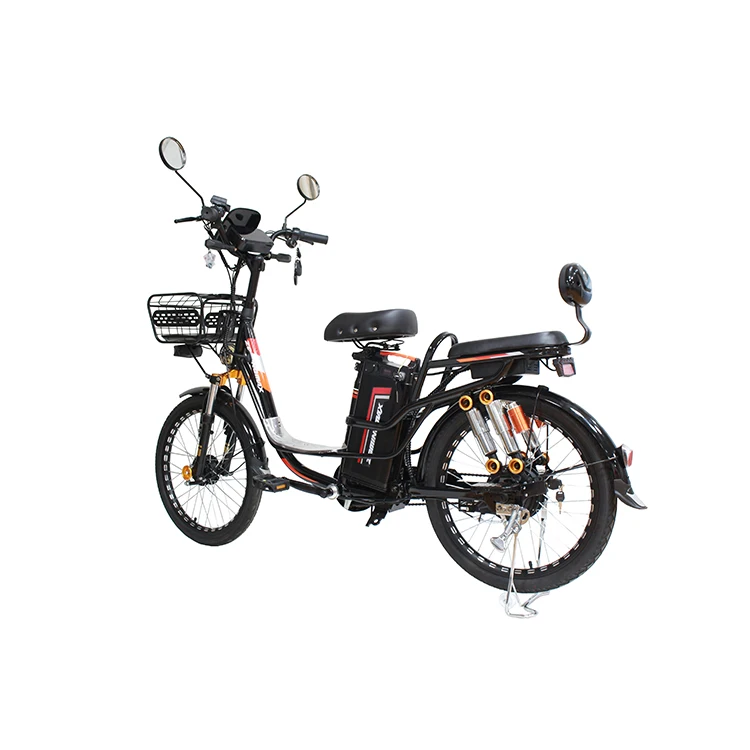 Step Through Cargo Electric Bicycle Suspension Fork 36v 350w 500W 20inch Fat Tire 10AH 15AH Lithium Battery City Ebike