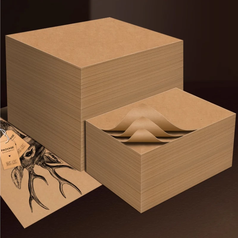 120gsm 150gsm 180gsm 200gsm 250gsm 300gsm 350gsm Solid Kraft Paper Sheet  A3 For Craft Envelope