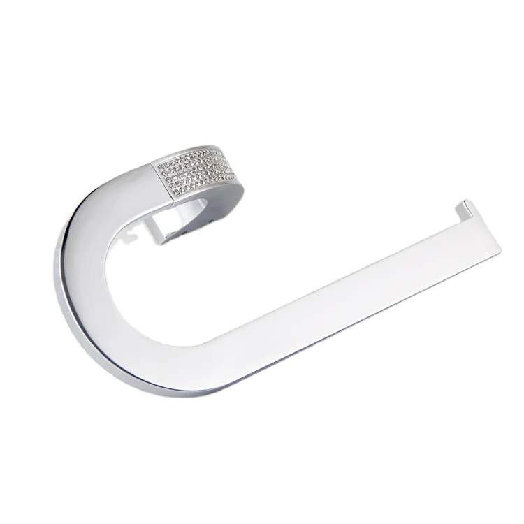 Classic Design U Shape  Polish Chrome Copper Bathroom Wall Paper Towel Holder Rack