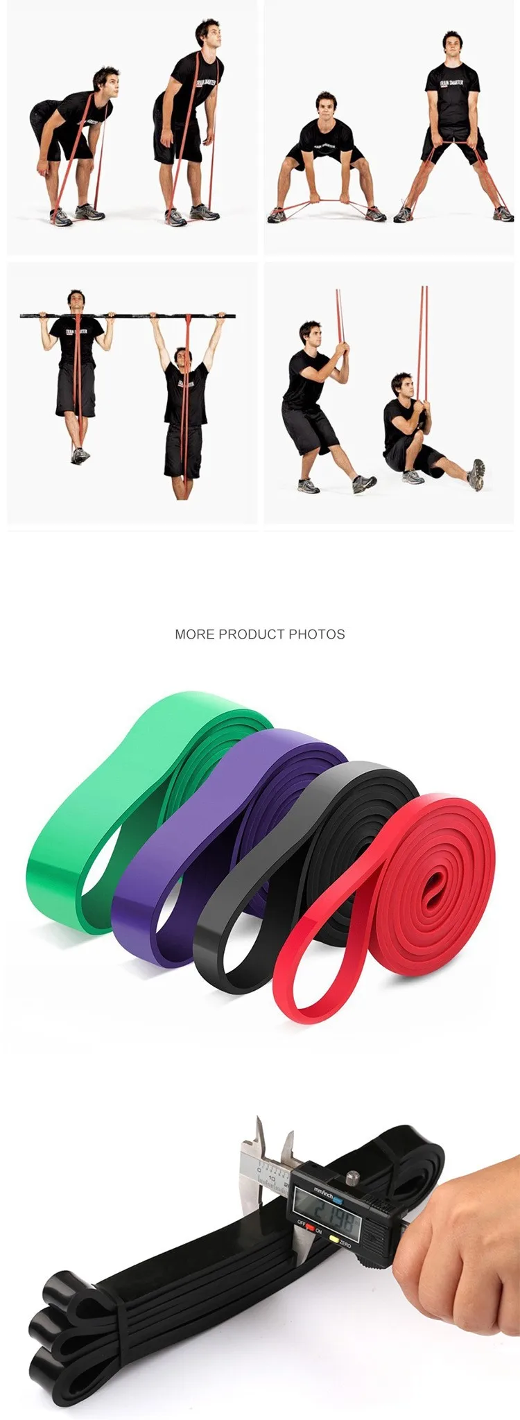 Durable Latex Workout Exercise Bands Home Gym Equipment Resistance Band For Fitness