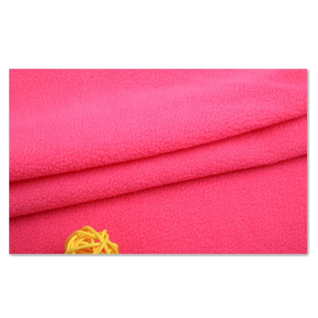 wholesale 100% polyester 100D/144F polar fleece one side brush one side anti-pilling for hoodie coat garment
