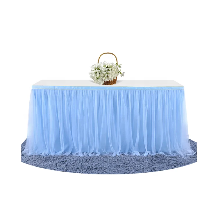wholesale Children birthday and banquet Colorful table skirt for wedding