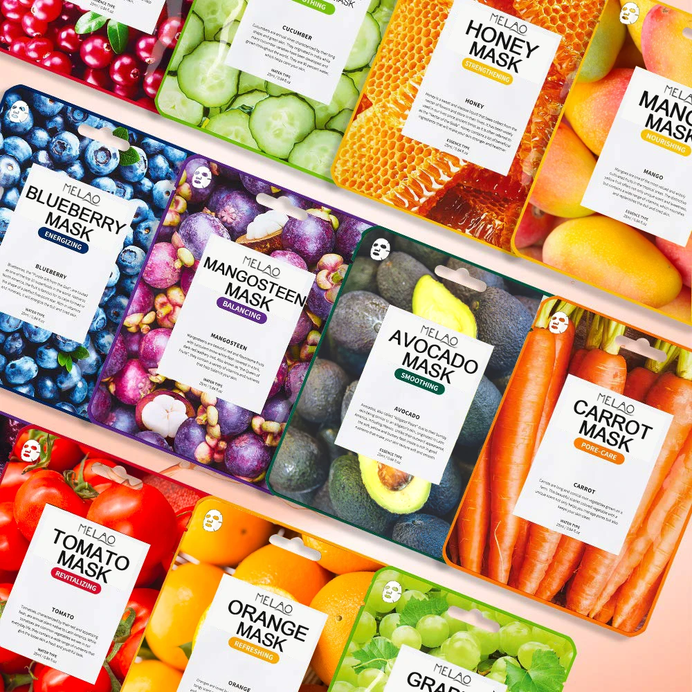 Professional Manufacture Facial mask Korean Beauty Organic Facial Fruit Cleansing Skin Care Facial mask