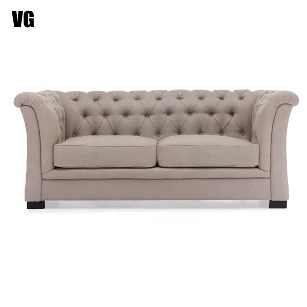 New classical Italian fabric sofa velvet tufted sofa furniture living room sofa
