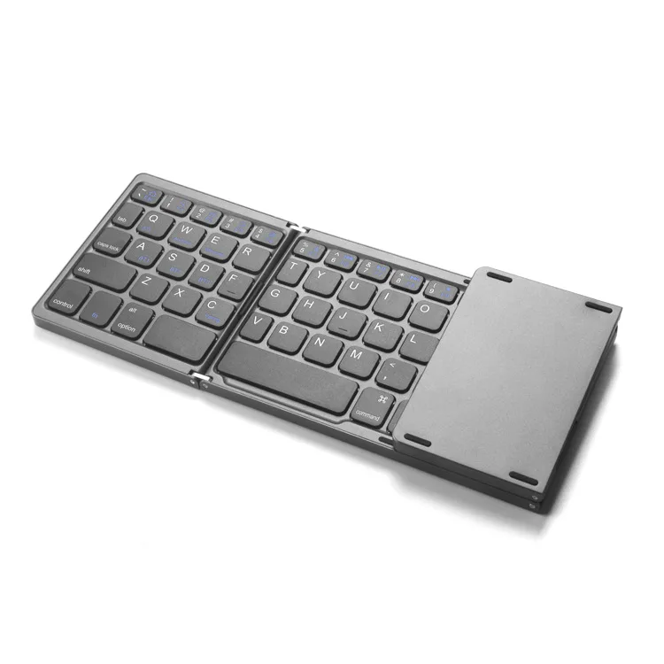 High Quality Slim Foldable BT Wireless Keyboard With Touchpad For Ios/Android/Windows Mobile Phone Tablet Pc Office