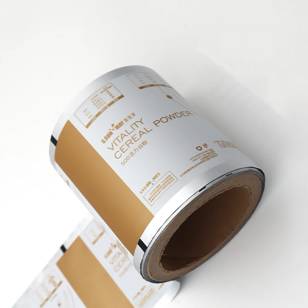 Customized Aluminum Foil Roll Film Double-sided Printed candy Capsule Composite Film