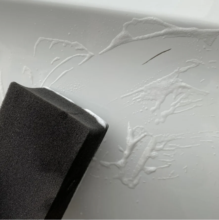 Black color car wash clay sponge bar block for auto polishing detailing automotive cleaning scrub buffing multipurpose sponge