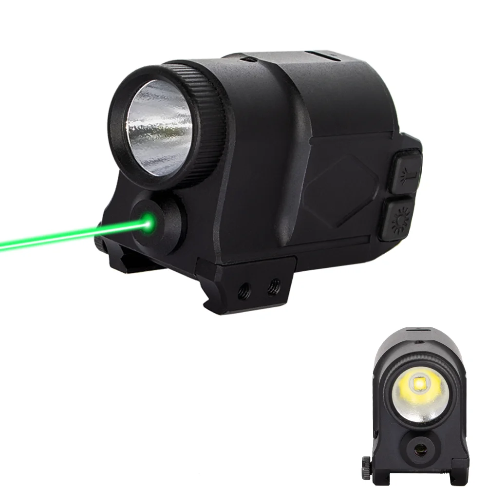 520nm green laser 1000 lumen led light and green laser combo hunting equipment  20mm