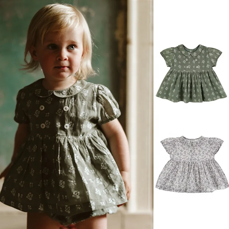 Для малышей и детей ясельного возраста комплект одежды для девочки из 2 боди с короткими рукавами и платье без рукавов комплекты для малышей цветные шорты свободные милые штаны-шаровары для девочек