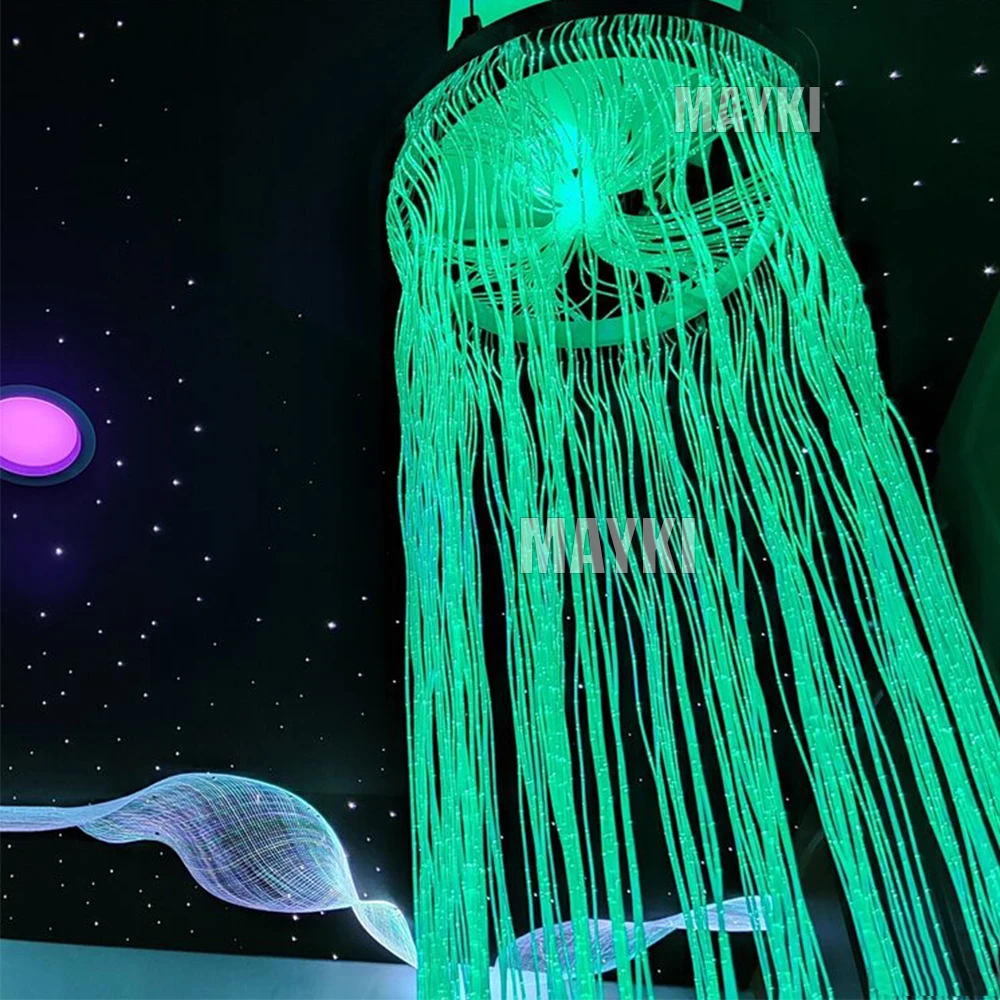 Sensory Fibre Optic Ring Curtain Waterfall Light Interactive Sensory Lights Sensory Room Equipment for Autism