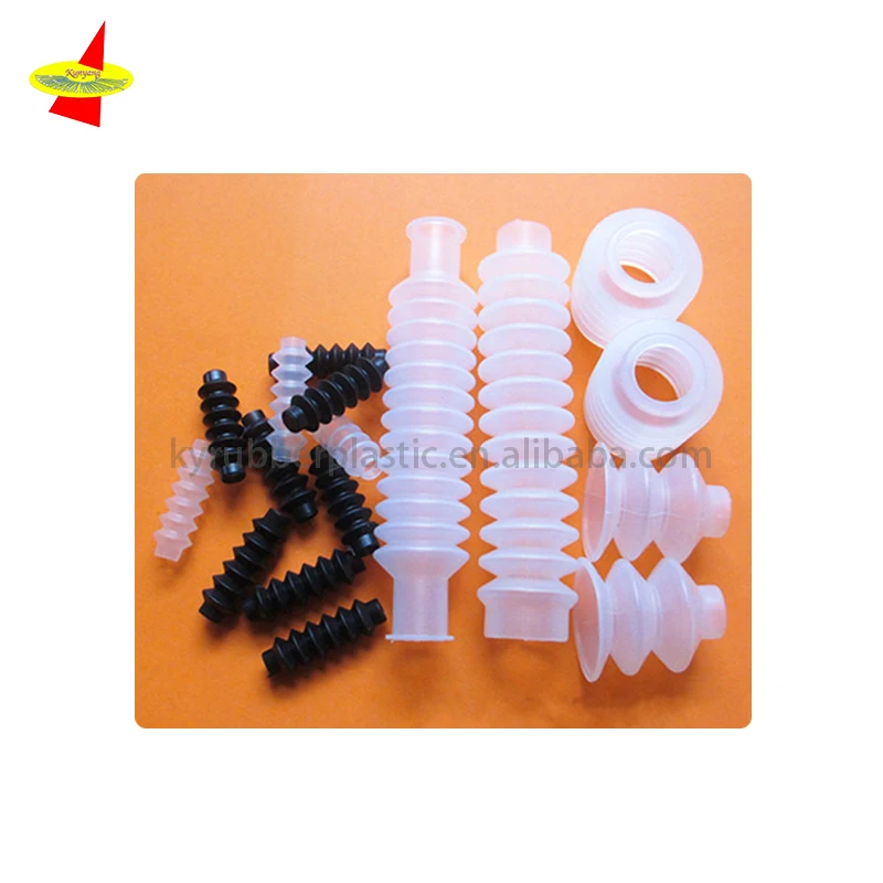 Big And Samll Silicone Bellows, Various Silicone Rubber Bellows Made To Order, China Manufacturer Custom Molded Rubber Bellows