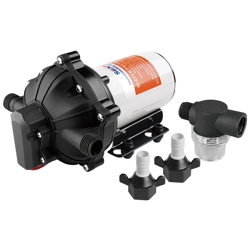 SEAFLO  12v Dc Self Priming Electric Diaphragm Water Pump 4.2BAR High Volume Water Flow  Low Pressure Pump for Snow Plow