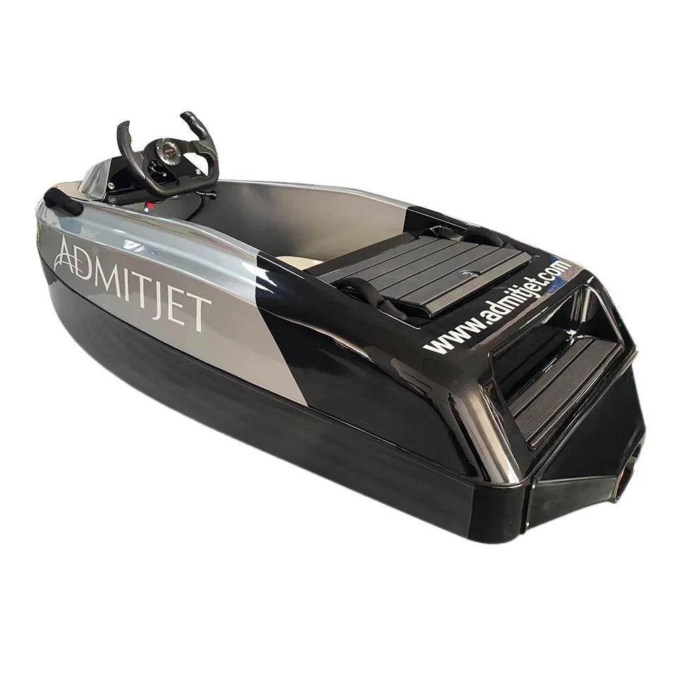 Lithium Battery Luxury Mini One Seat Electric Jet Boat For Water Sports ABS PC EPP Electric Fishing Boat Sea Jet Kart