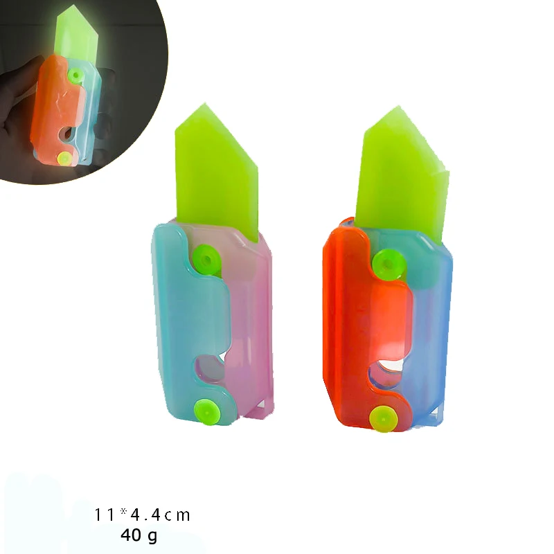 Carrot Butterfly Knife Radish Knife Gravity Glow-in-the-Dark Radish Knife Decompression Small Toy