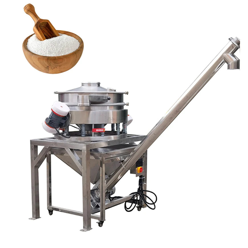 Dust Collecting Powder Unpacking Station Lift Back Manual Feeding Full Stainless Steel Sachet Feeding Equipment Factory