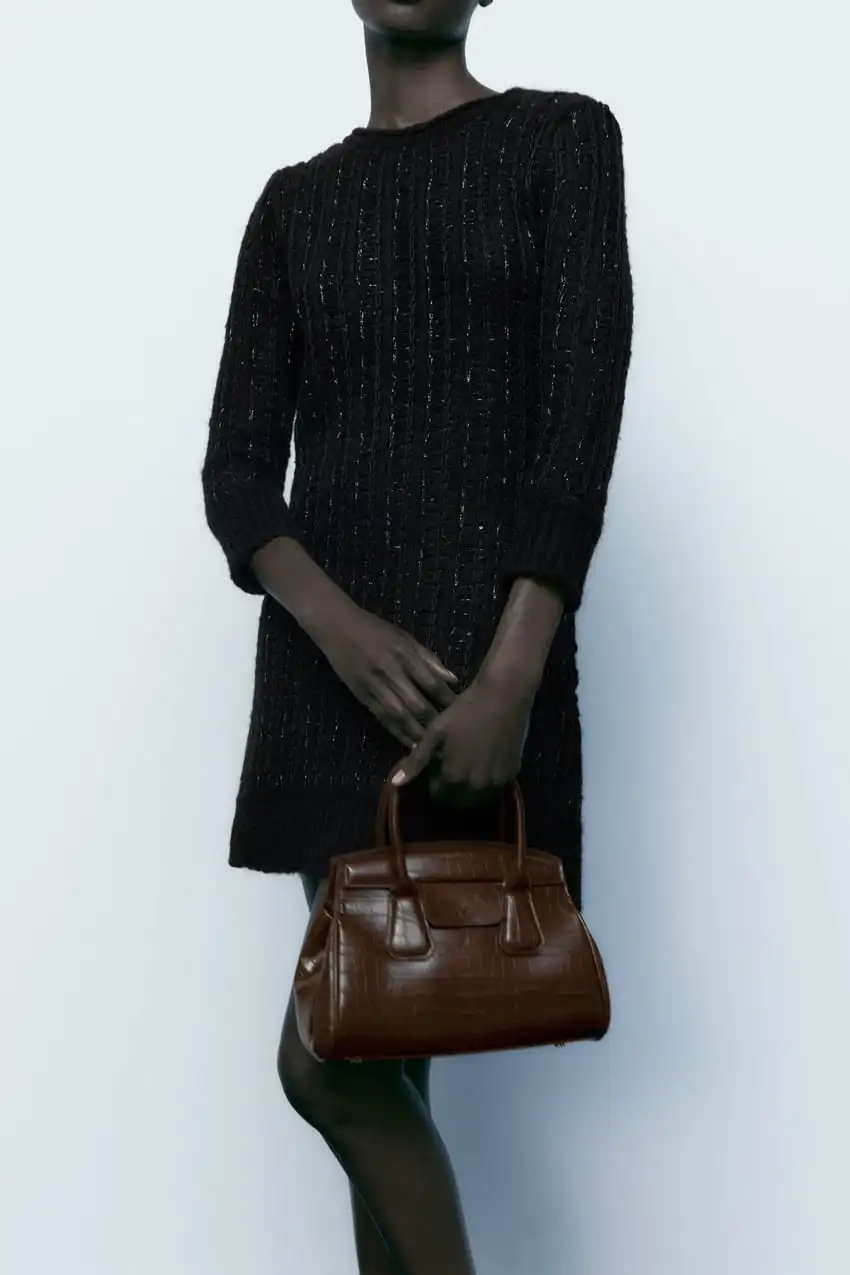 Custom Ready to ship New Arrival Crocodile Pattern Pu Leather High quality Posh Luxury style Crossbody Bag Handbag 29.5*28*10CM