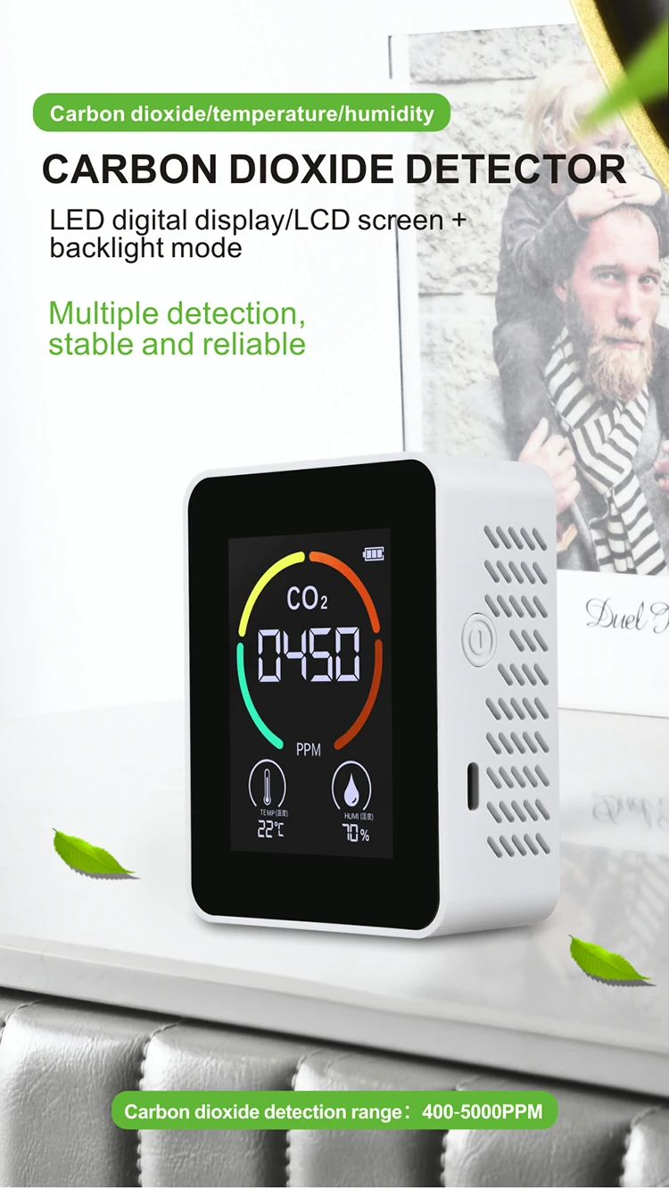 Smart air quality meter controller and data logger monitor PM2.5 Co2 Carbon Dioxide Detector Sensor