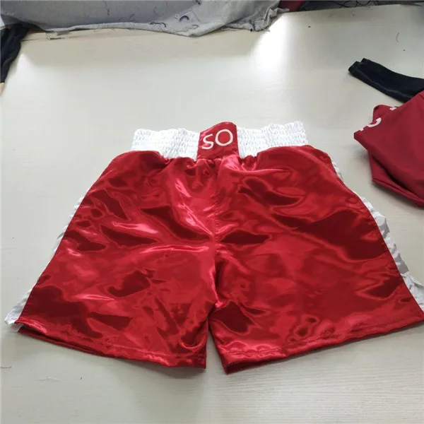 2019 hot selling full sublimated satin fabric mauy thai shorts