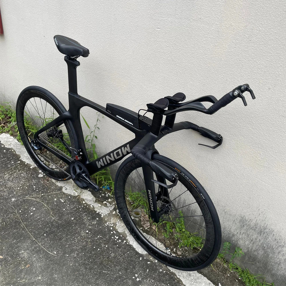 Winowsports Carbon TT Bicycle 22 Speed Disc Brake Time Trial Triathlon Complete Bike Model TT119 With Carbon Fiber Wheelset
